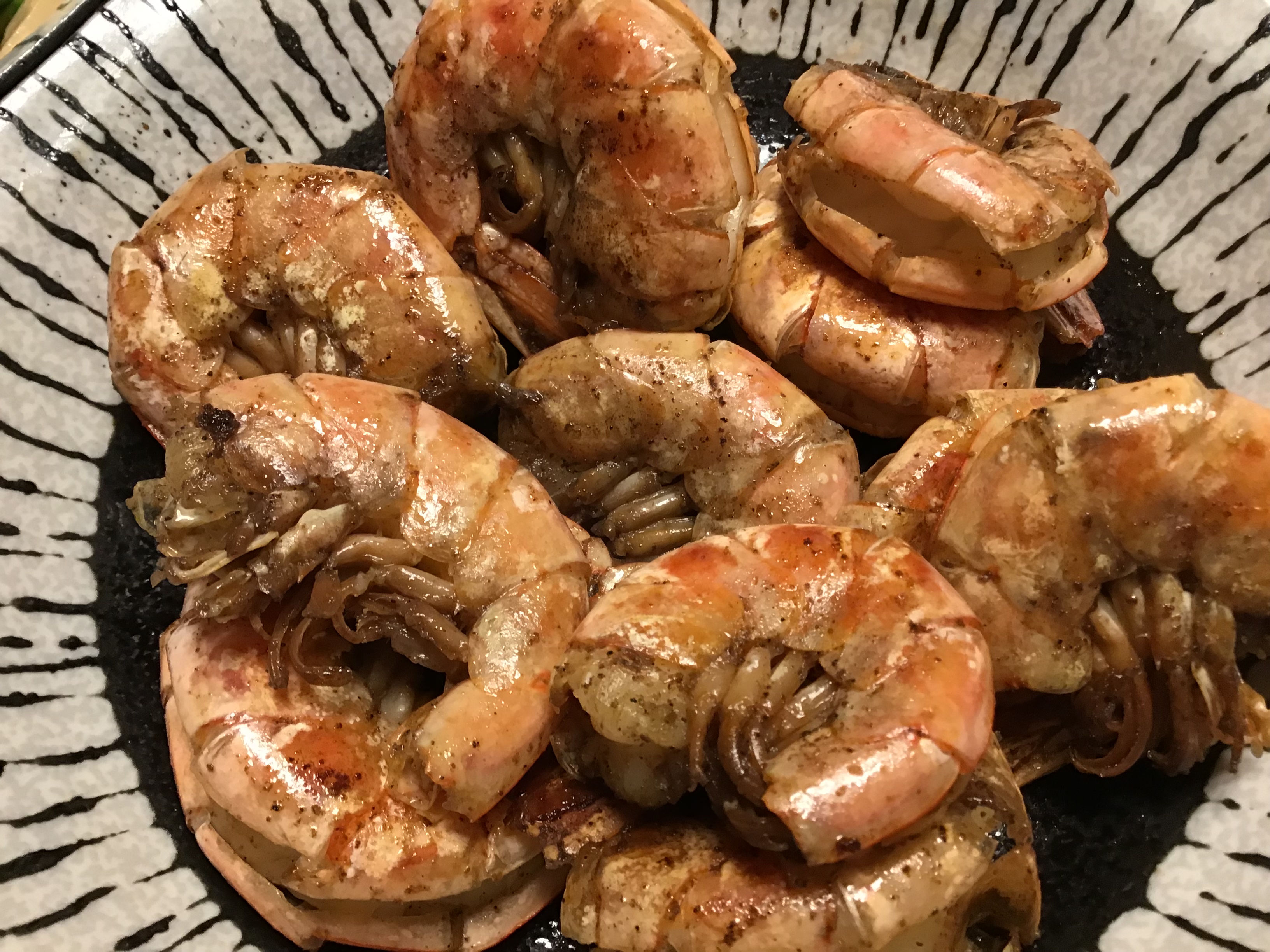 椒盐焗阿根廷红虾